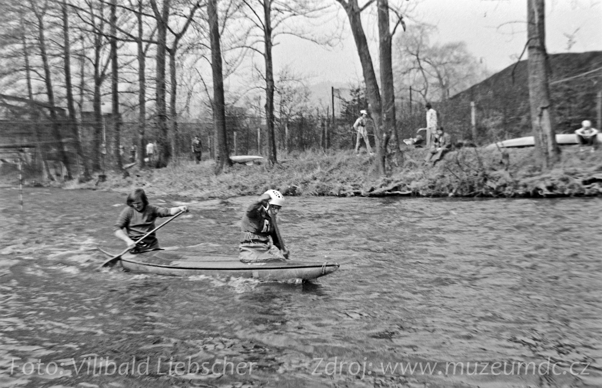Vodní slalom na Ploučnici, Děčín III - Staré Město, 70. léta 20. století