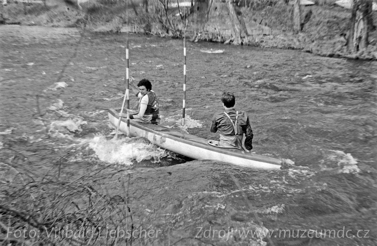 Vodní slalom na Ploučnici, Děčín III - Staré Město, 70. léta 20. století