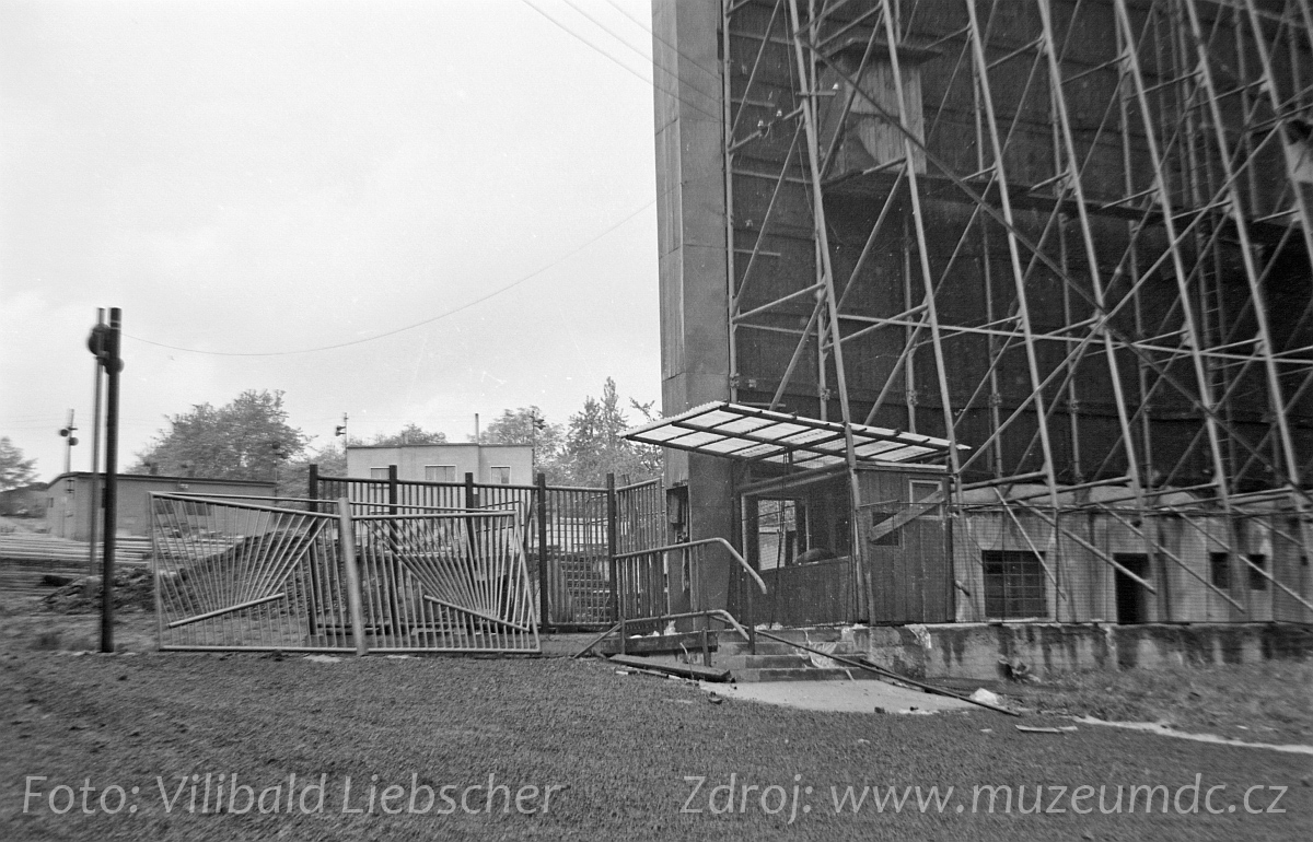 Budování letního kina Bažantnice, Děčín